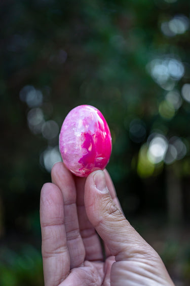 Pink Agate Egg